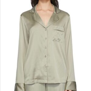 SKIMS SILK SLEEP PANT & SHIRT — S